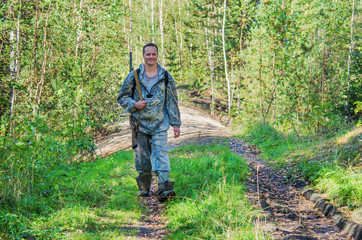 The hunter is on the road