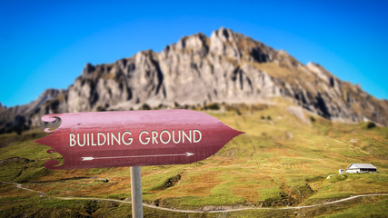 Street Sign BUILDING GROUND