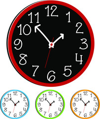 clock isolated on white background