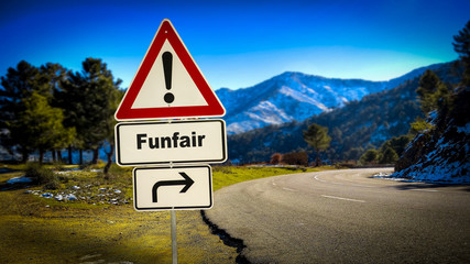 Street Sign to Funfair