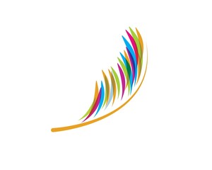 feather icon illustration vector template