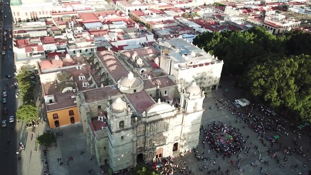 aerial view of oaxaca