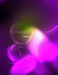 Neon lights vector abstract background