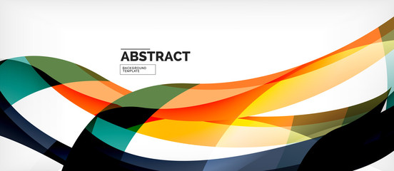 Linear wave web template. Vector illustration bright design. Decorative print. Decorative backdrop vector. Vector business illustration