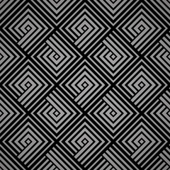 Abstract geometric pattern with stripes, lines. Seamless vector background. Black and grey ornament. Simple lattice graphic design