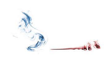 Forms and patterns generated from smoke