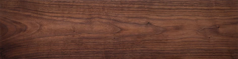Poster Walnoot houtstructuur. Super lange walnoot planken textuur achtergrond. Textuur element © Guiyuan