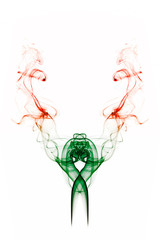 Forms and patterns generated from smoke