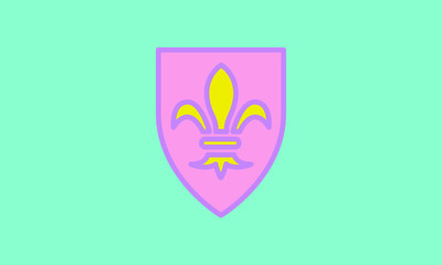 Web line icon. Shield.