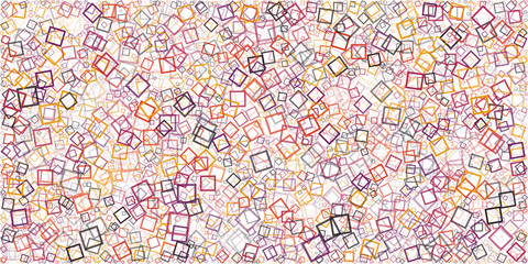 Abstract Generative Art color distributed donut squares polygons background illustration