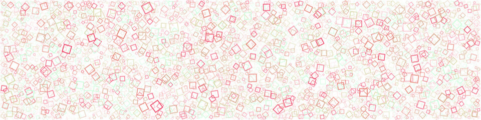 Abstract Generative Art color distributed donut squares polygons background illustration