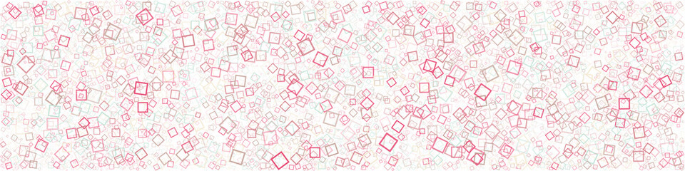 Fototapeta premium Abstract Generative Art color distributed donut squares polygons background illustration