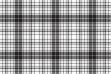 Check diagonal texture plaid black white seamless pattern