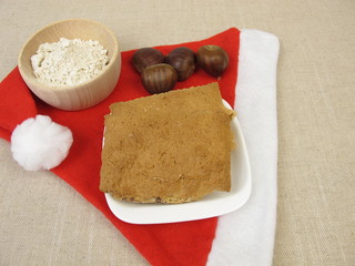 Gingerbread with sweet chestnut flour
