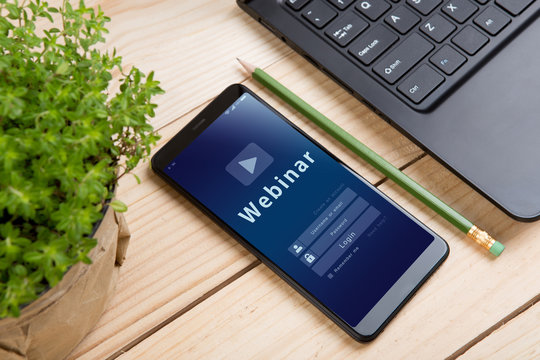 E - learning concept, online education login or registration screen design