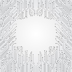 High-tech technology background texture. Circuit board minimal pattern. Science vector illustration. Abstract digital modern concept style.