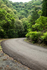 奥十曽渓谷の車道