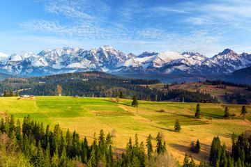 Landscape of Polish mountains Tatry