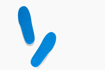 青い靴の中敷き