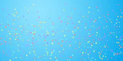 Festive confetti. Celebration stars. Colorful star