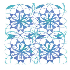 Color pattern of mandala flower. Background pattern.