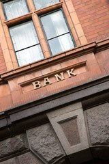 Obraz premium Bank Sign