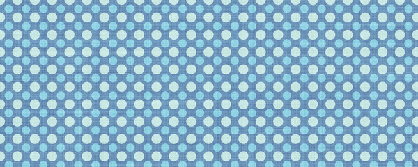Blue polka dots fabric pattern background