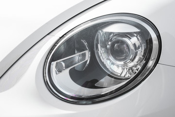 Led headlight of white auto