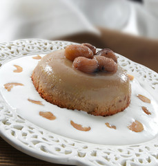 Bizcocho de castañas. Chestnut cake.