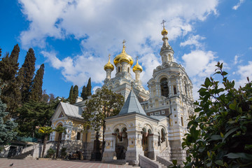 Obraz premium St. Alexander Nevsky Cathedral in Yalta