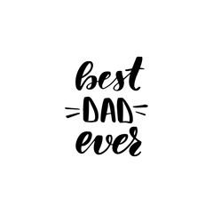 lettering best dad ever