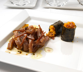plato con  carne receta