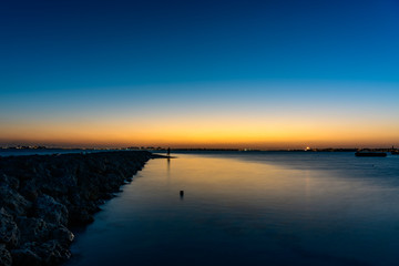 Beautiful sunrise with colorful sky