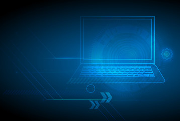 abstract infinity ray computer technology concept business background - Vector - Vector