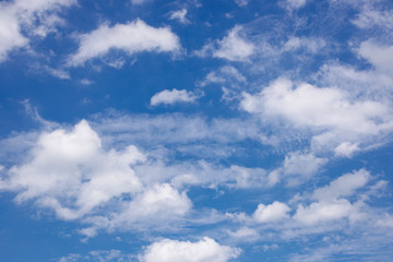 blue sky with white clouds