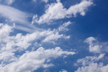 blue sky with white clouds