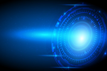 Cyberspace style, Technology abstract, hi-tech and sci-fi concept, Vector illustration background. - Vector