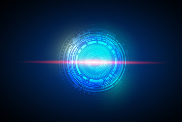 Cyberspace style, Technology abstract, hi-tech and sci-fi concept, Vector illustration background. - Vector