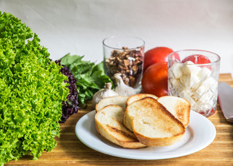 Fried Toast with Vegetables