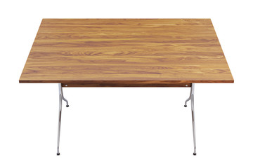 Mid century rectangular work table. 3d render