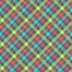 Tartan multicolor seamless vector pattern