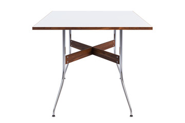 Mid century rectangular dinning table. 3d render