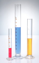 Graduated cylinders .