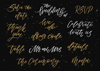 Wedding calligraphy set