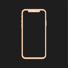 iPhone X smartphone mockup frame template