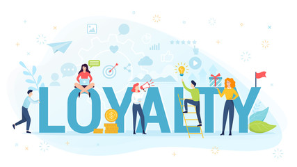 Loyalty concept illustration.