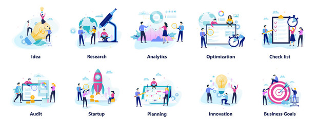 Business people character set. Person in suit