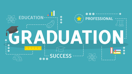 Graduation concept. Idea of education and knowledge