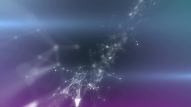 Colorful space travel animation. Spectacular view of a glowing cosmic in space consisting of planets, star systems, star clusters, space dust and types of interstellar clouds.