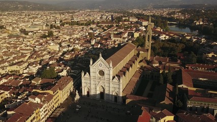 Obraz premium panoramic view of Florence at sunset, Italy